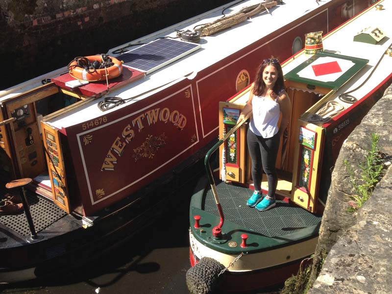Narrow boats in Brookwood lock en route towards Basingstoke from Birmingham via Bristol!